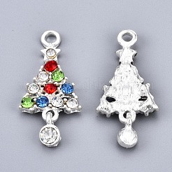Legierung bunten Strass-Anhänger&nbsp;PALLOY-Q441-029-RS