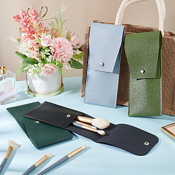 4 Stück tragbare Make-up-Pinseltasche aus PU-Leder in 4 Farben&nbsp;AJEW-GA0004-46