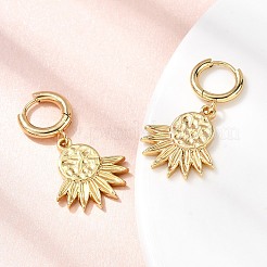 Pendientes de aro de acero inoxidable 304&nbsp;EJEW-P329-01A-G