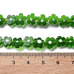Handgemachte Millefiori Bunte Malerei Perlen Stränge&nbsp;LAMP-F035-09J