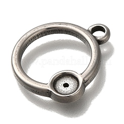 304 Edelstahl Anhänger Strass Fassungen&nbsp;STAS-H223-01AS-04