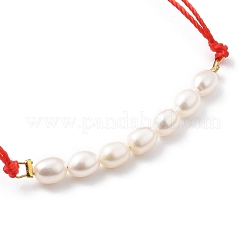 Bracelets réglables de perles tressées avec cordon en nylon&nbsp;BJEW-JB05489-03