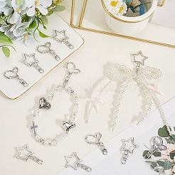 40 pièces 2 styles anneaux de porte à ressort en alliage de zinc&nbsp;FIND-SP0004-04E