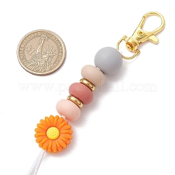 Décorations de pendentif en alliage et silicone et acier inoxydable&nbsp;HJEW-JM03021-03