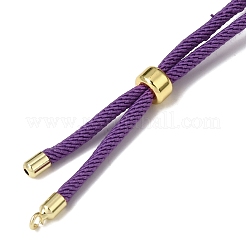 Cómo hacer pulseras con cordón trenzado de nailon redondo ajustable de 3 mm&nbsp;FB-CBAA152-04G-34