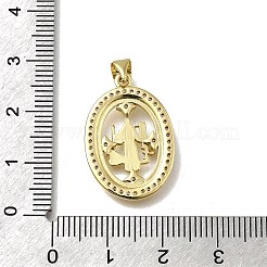 Colgante micropavé cubic zirconia de latón&nbsp;KK-C090-35G-07