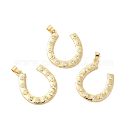 Cremagliera placcatura micro ottone spianare pendenti zirconi&nbsp;KK-B068-19G