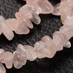 Natürlichen Rosenquarz Chip-Perlen&nbsp;F007