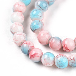 Perles de verre de peinture de cuisson&nbsp;X1-DGLA-N003-4mm-C03
