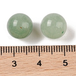 Natürliche grüne Aventurin-Kugelperlen ohne Loch&nbsp;G-K353-04A-02