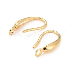 Crochets de boucle d'oreille en laiton écologiques&nbsp;X-KK-D075-09G-RS