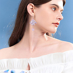 6 jeu de capuchons de perles en verre transparent&nbsp;GLAA-BY0001-07E
