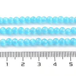 Chapelets de perles d'œil de chat&nbsp;CE-F022-4mm-10