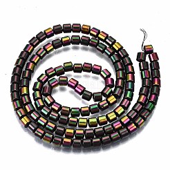 Electroplate non magnetici ematite sintetico fili di perline&nbsp;G-T114-62