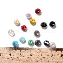 Perles de verre galvanisées 15 couleurs&nbsp;EGLA-JP0002-02E-6mm