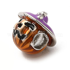 Halloween Messing Emaille europäische Perlen&nbsp;LS-KK-A203-04B-P