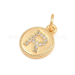 Ciondoli in ottone zirconi chiari micro pavé&nbsp;CU-CBA56CE-12G-R