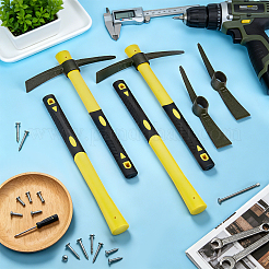 4 Stück robuste Mini-Gartenhacke aus Manganstahl mit Kunststoffgriff zum Graben&nbsp;TOOL-DR0001-17
