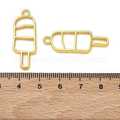 Legierung offene zurück Lünette Anhänger&nbsp;PALLOY-F321-02A-G