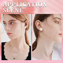2 paio di 2 elementi per orecchini a bottone in argento sterling taglia 925&nbsp;FIND-BBC0001-47G
