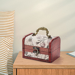 Joyero vintage de madera con huecos&nbsp;AJEW-CL0001-12C
