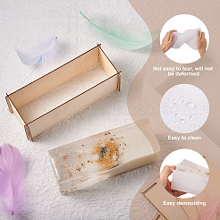 2 Set rechteckige DIY-Silikonformen in 2 Stilen&nbsp;DIY-BY0001-21