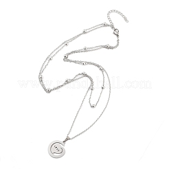 Pendenti in acciaio inox collane&nbsp;LS-NJEW-U003-01B-P