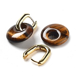 Orecchini di cerchio in ottone placcatura rack&nbsp;EJEW-M248-01G