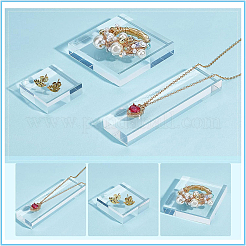3 Stück Schmuckständer aus transparentem Acryl in 3 Stilen&nbsp;ODIS-PH0001-45
