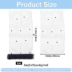 Elastische Deko-Mesh-Bänder aus Polyester&nbsp;DIY-GF0009-01A