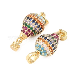 Pendentifs avec zircon cubiques à micro-pavés en laiton&nbsp;LS-KK-H249-01G