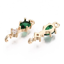 Connettori in ottone micro pavimentato in zirconia cubica&nbsp;X-KK-R111-007-A02