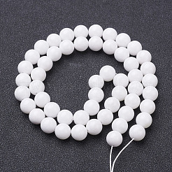 Natur Mashan Jade runde Perlen Stränge&nbsp;G-D263-8mm-XS01