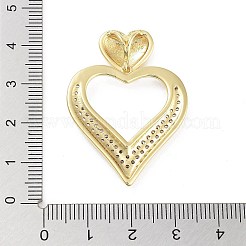Anhänger aus Messing mit Gestellbeschichtung aus klarem Kubisch Zirkonia&nbsp;KK-H474-19G-07