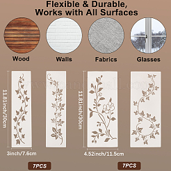 Pochoirs rectangulaires en plastique pour dessin et peinture&nbsp;DIY-WH20055-002A