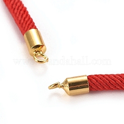 Fabrication de bracelet en corde de polyester&nbsp;BJEW-WH0009-06E