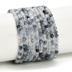Fili di perle di quarzo rutilato blu natura&nbsp;GG-CBA3921-A05-3mm
