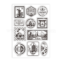 Transparente Stempel aus PVC-Kunststoff mit Sommermotiv&nbsp;DIY-WH0631-0328