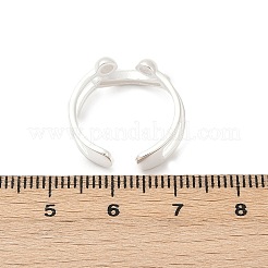 925 verstellbarer Manschettenring aus Sterlingsilber für Damen&nbsp;RJEW-G351-02S