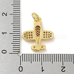 Colgantes de latón chapados en estante chapados en oro real de 18k&nbsp;KK-R153-08G