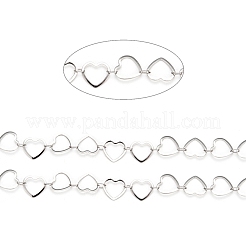Cadenas de eslabones en forma de corazón de acero inoxidable 201 resistentes al deslustre&nbsp;CHS-F015-04P