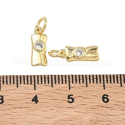 Ciondoli in ottone zirconi chiari micro pavé&nbsp;KK-B170-15G