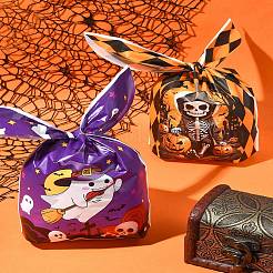 60 Stück 2 Arten Kaninchen geformte Plastiktüten für Halloween-Süßigkeiten&nbsp;ABAG-FS0001-06