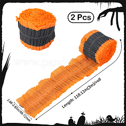 Rouleau de papier crépon fait main en guirlande&nbsp;DIY-WH20063-016C