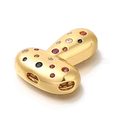 Ciondoli di zirconi in ottone&nbsp;KK-M295-13G-T