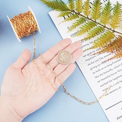 Gelötete Büroklammerketten aus Messing&nbsp;CHC-G005-18G