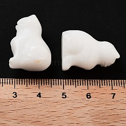 Figurines sculptées en jade blanc naturel&nbsp;DJEW-L023-B24