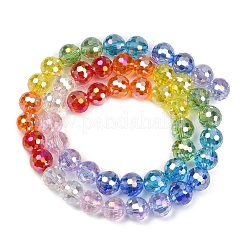 Chapelets de perles en verre électroplaqué&nbsp;X-EGLA-D300-06-8mm