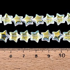 Galvanisieren transparente Glasperlen Stränge&nbsp;EGLA-N056-04A-A01