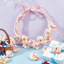 60 fleur en tissu de soie de style 4 pièces&nbsp;DIY-GA0005-46